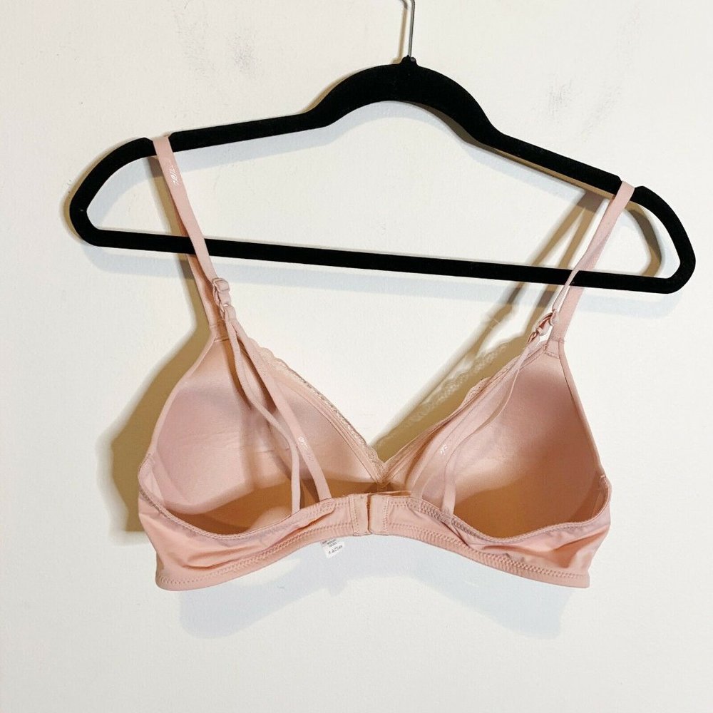 Aerie Real Happy Wireless Lightly Lined Bra Pink - Picture 3 of 7